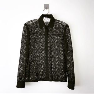 Lace Button up Blouse